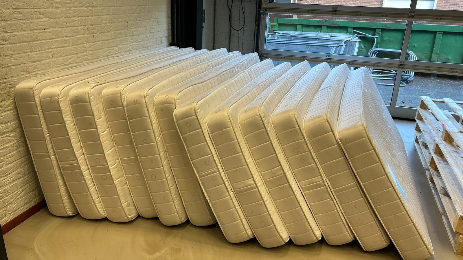 Gebruikte matrassen, Huis en Inrichting, Slaapkamer | Matrassen en Bedbodems, Ophalen, Gebruikt, 90 cm, Eenpersoons