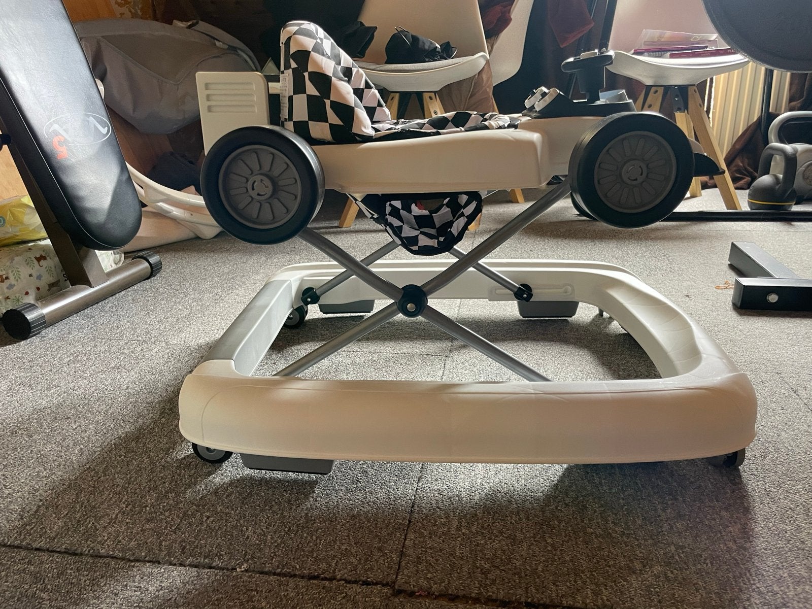 Babywalker raceauto design - Zo goed als nieuw, Ophalen, Zo goed als nieuw, Auto, Met wieltjes