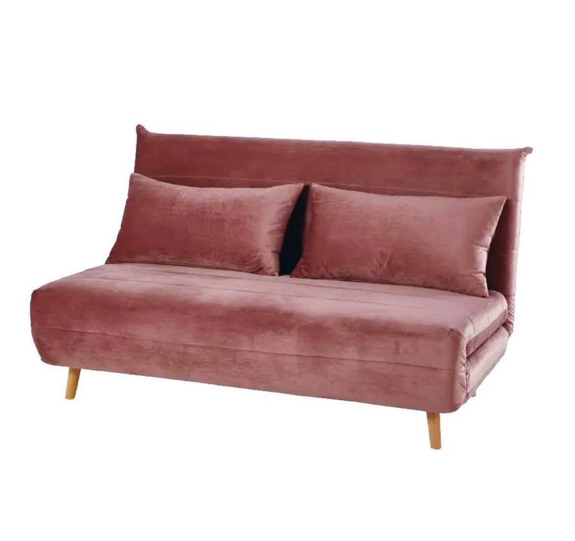 Als nieuw! Slaapbank Maisons du Monde Nio tweezits, Huis en Inrichting, Ophalen, 150 tot 200 cm, Tweepersoons, 75 tot 100 cm