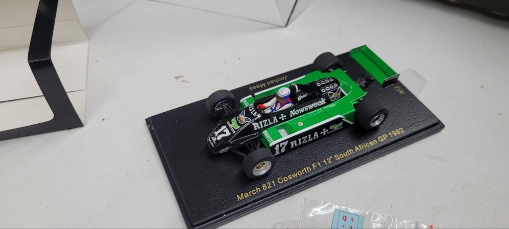 Spark March 821 F1 South African GP 1982 Jichem Mass, Hobby en Vrije tijd, Modelauto's | 1:43, Ophalen of Verzenden, Zo goed als nieuw
