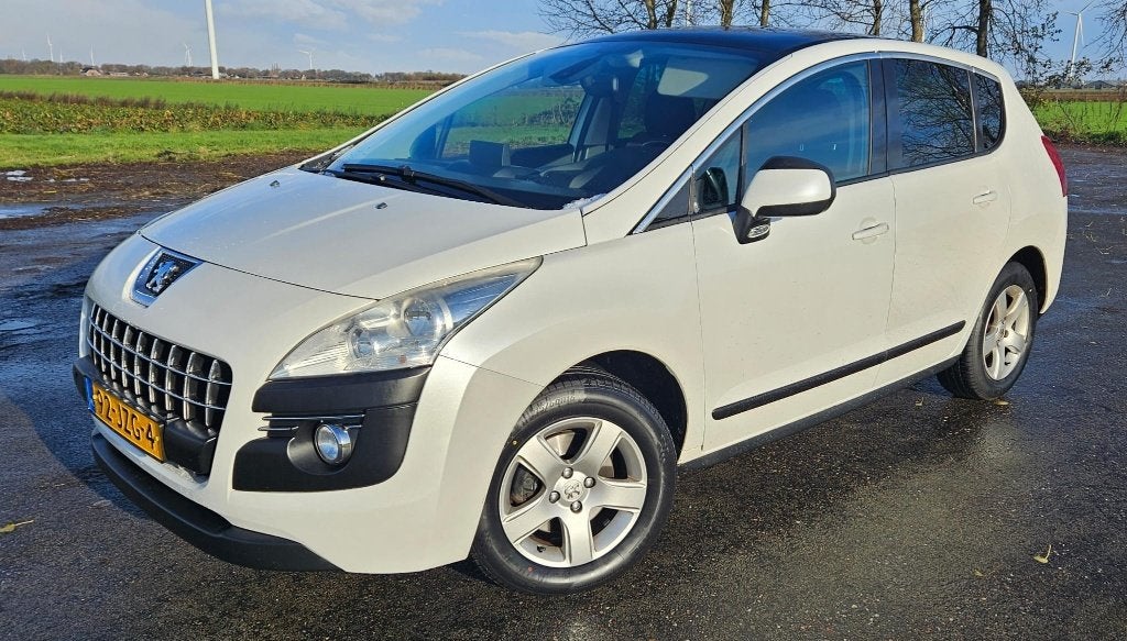 Peugeot 3008 1.6 THP 2009 parelmoerwit, Voorwielaandrijving, Stof, Zwart, 1434 kg