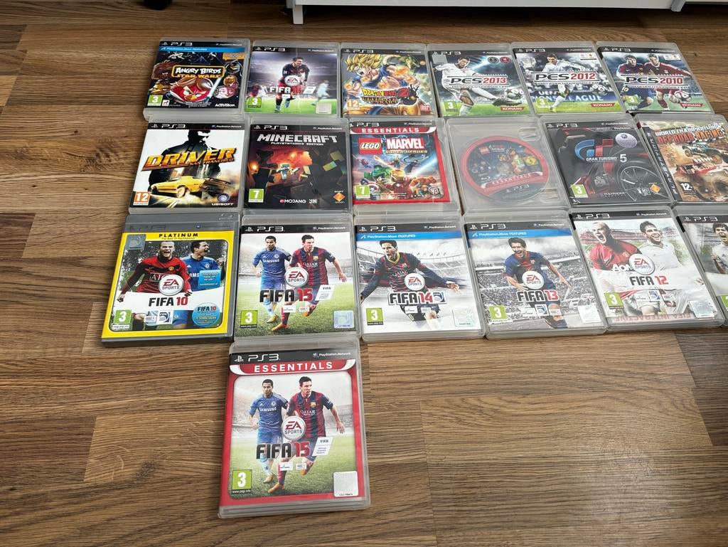 PS3 Games Collectie: FIFA, PES, Minecraft, LEGO Marvel, Ophalen of Verzenden, Zo goed als nieuw, Met games