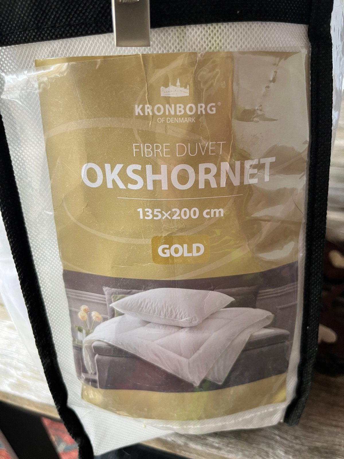Kronborg Fibre Dekbed Okshornet 135x200 cm, Eenpersoons, Wit, Nieuw, Ophalen of Verzenden