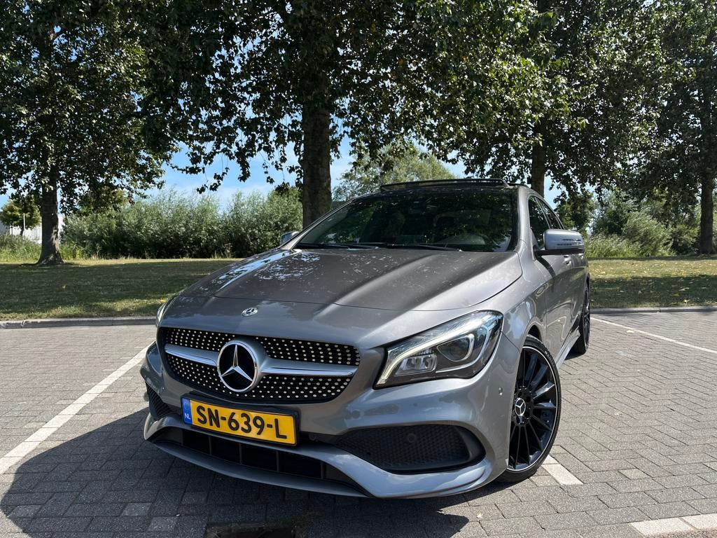 203000 km ;NAPMercedes-Benz CLA 180 122pk 7G-DCT 2018 Grijs, Auto's, Mercedes-Benz, Particulier, CLA, ABS, Achteruitrijcamera