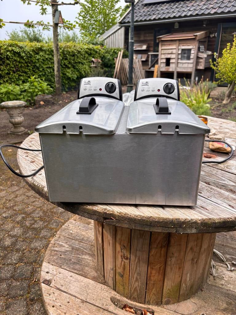 Fritel Duo-friteuse - Zo goed als nieuw, 4 liter of meer, Ophalen of Verzenden, Zo goed als nieuw, Duo-friteuse