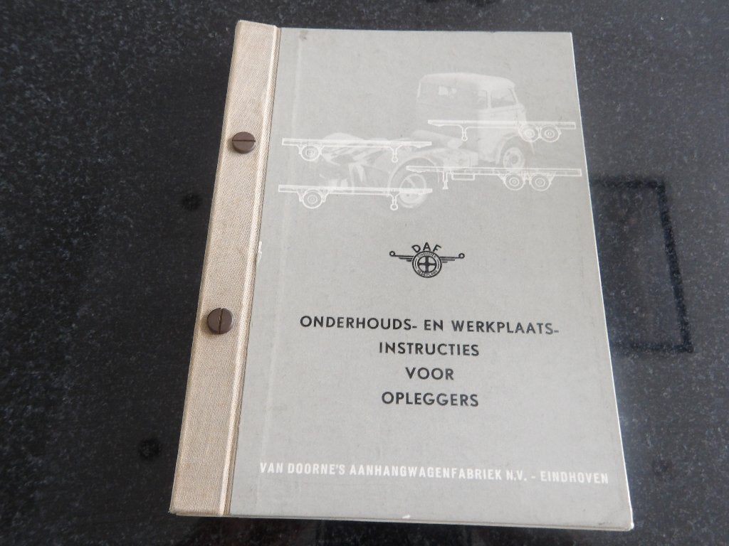 DAF Onderhouds- en Werkplaats instructies voor opleggers NL, Verzenden