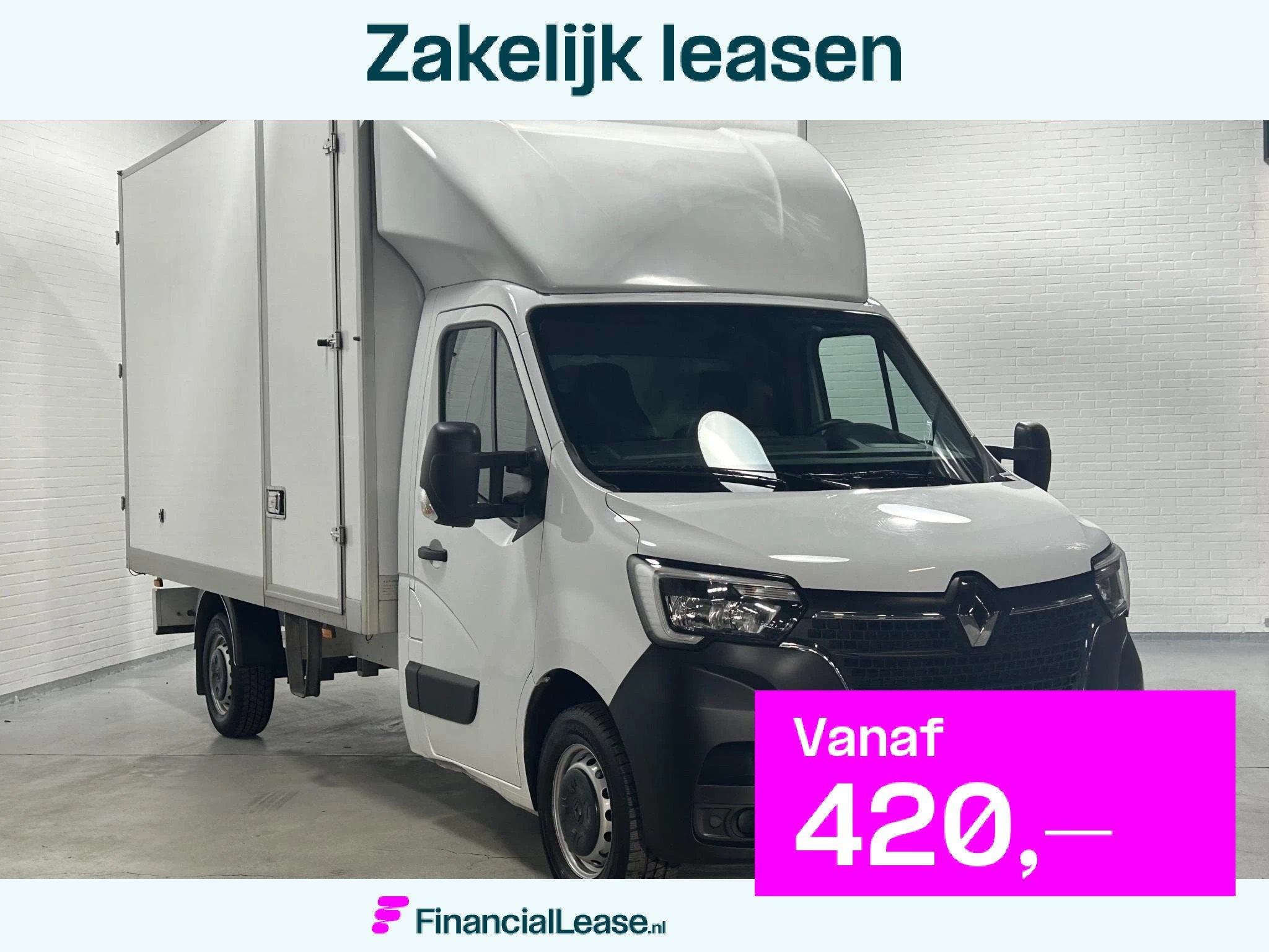 Renault Master 2.3 DCi 165 pk Bakwagen met Deuren / Zijdeur, Voorwielaandrijving, Stof, Gebruikt, 4 cilinders