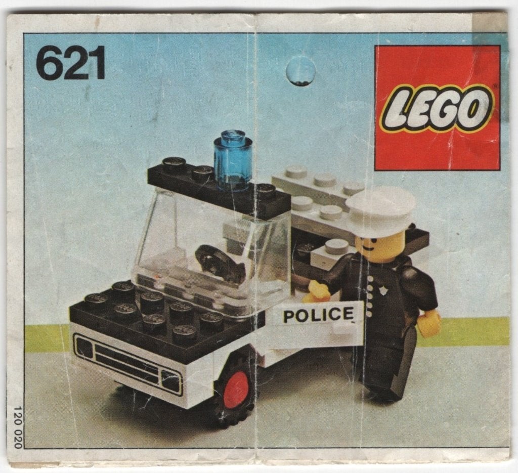 lego 621-1 lego city, classic city politieauto (1978), Compleet, Lego, Ophalen of Verzenden, Complete set