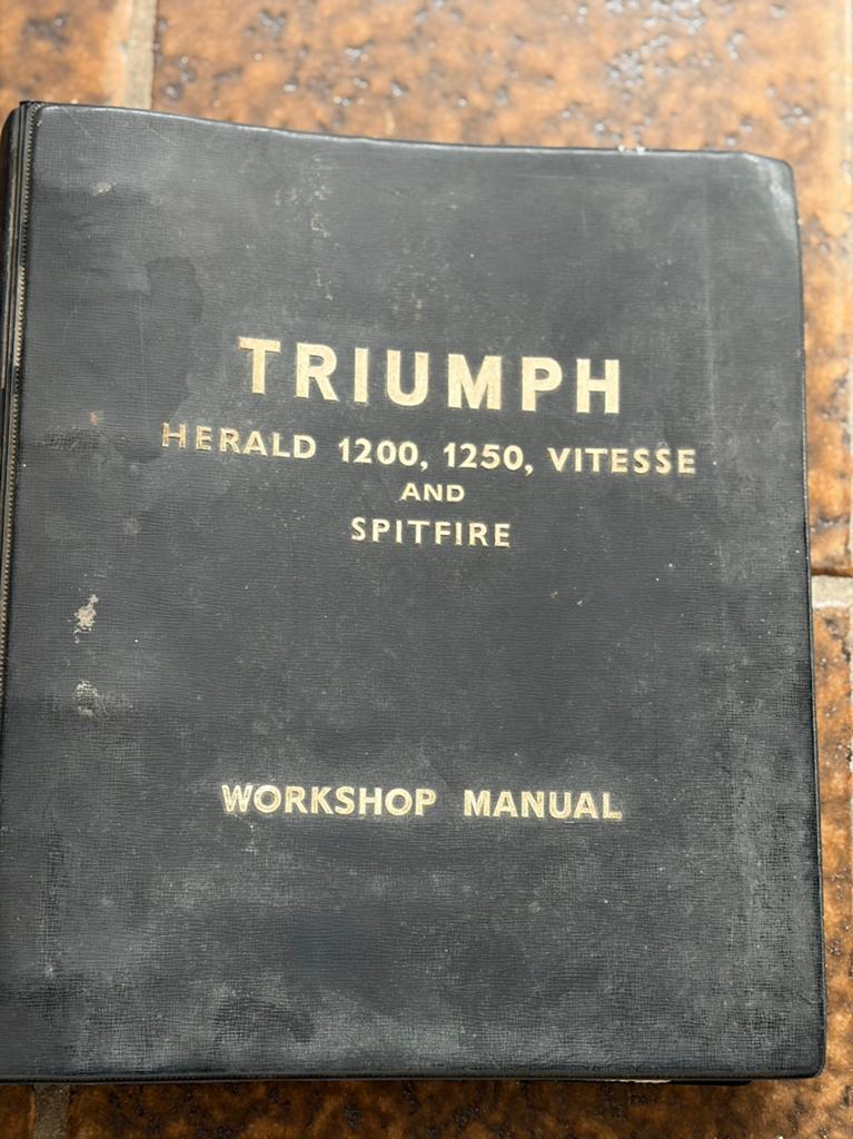Triumph Spitfire workshop Manual, Ophalen of Verzenden