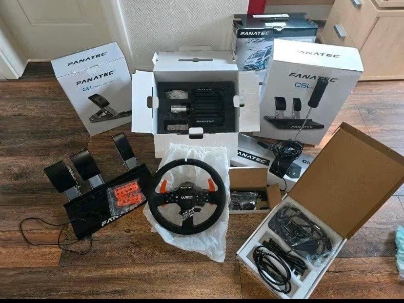 Simrace Fanatec 8Nm met BoostKit pedalen Load Cell handrem, Ophalen of Verzenden, Zo goed als nieuw