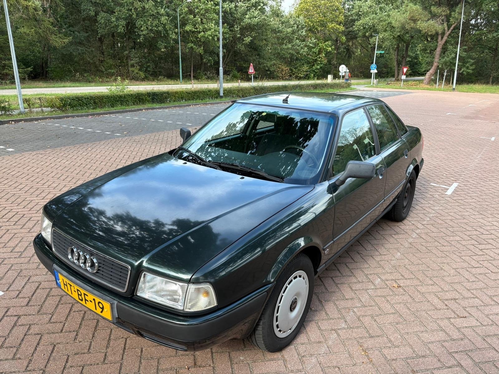 Audi 80 2.0 66KW E2 1994 Groen, Auto's, Voorwielaandrijving, 1160 kg, Stof, 1984 cc
