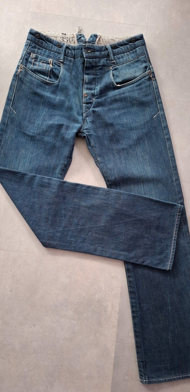 G-Star Handcrafted Broek van Japanse Denim, G-Star Raw, Blauw, Overige jeansmaten, Ophalen of Verzenden