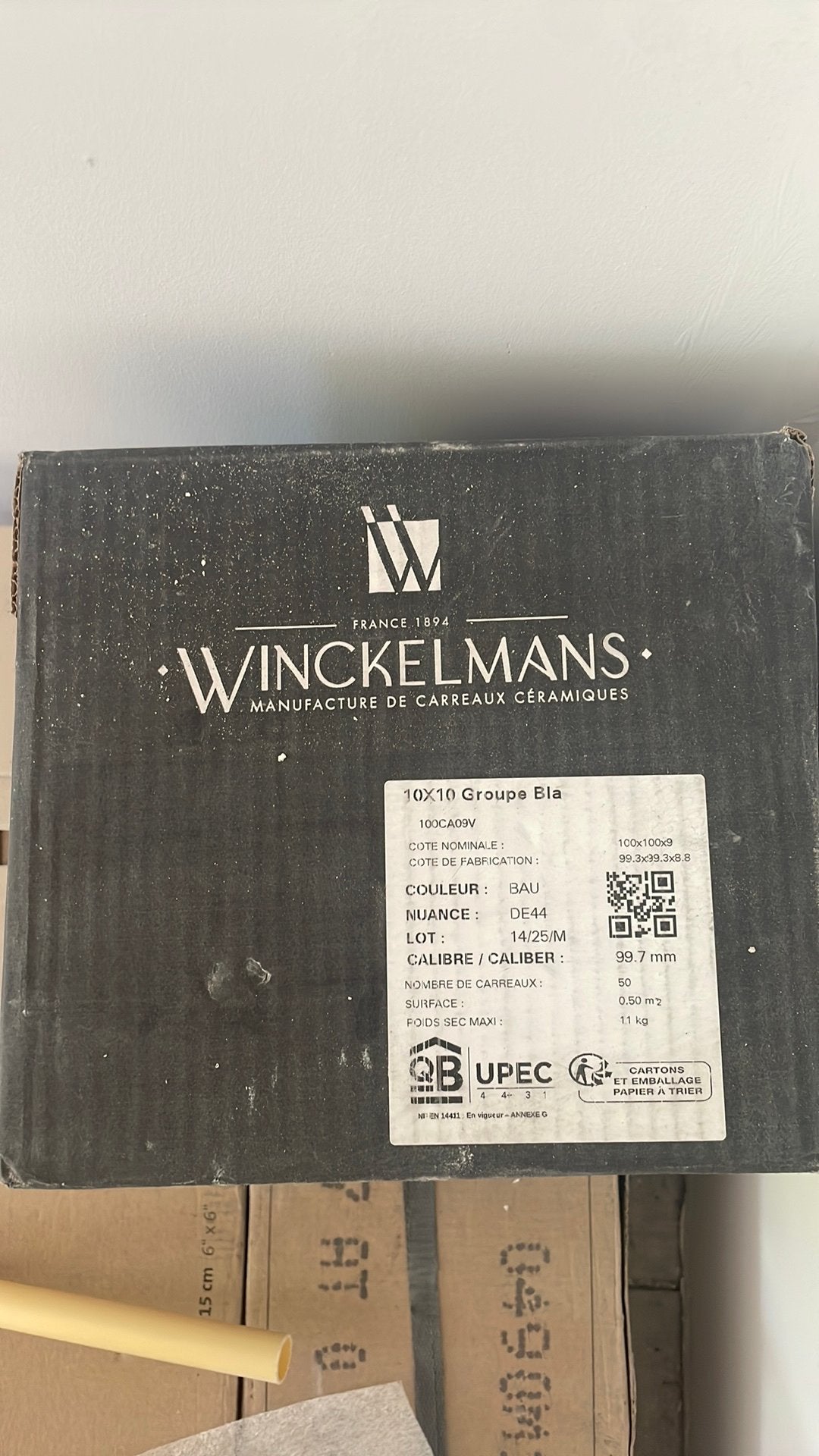 gezocht: Winckelmans 10x10 superblanc, Ophalen, Minder dan 5 m², Wandtegels, Keramiek