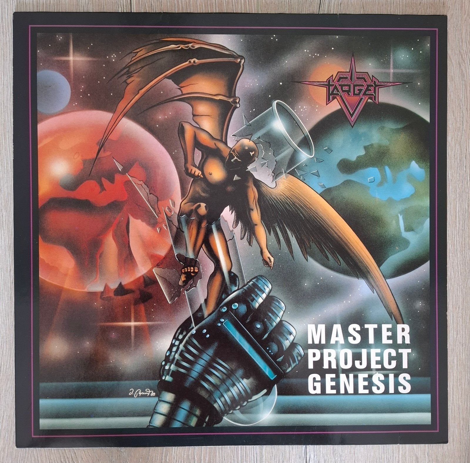 Target - Master Project Genesis LP (1986) Heavy Metal Vinyl, Ophalen of Verzenden, 1980 - 1989, Gebruikt, 12 inch