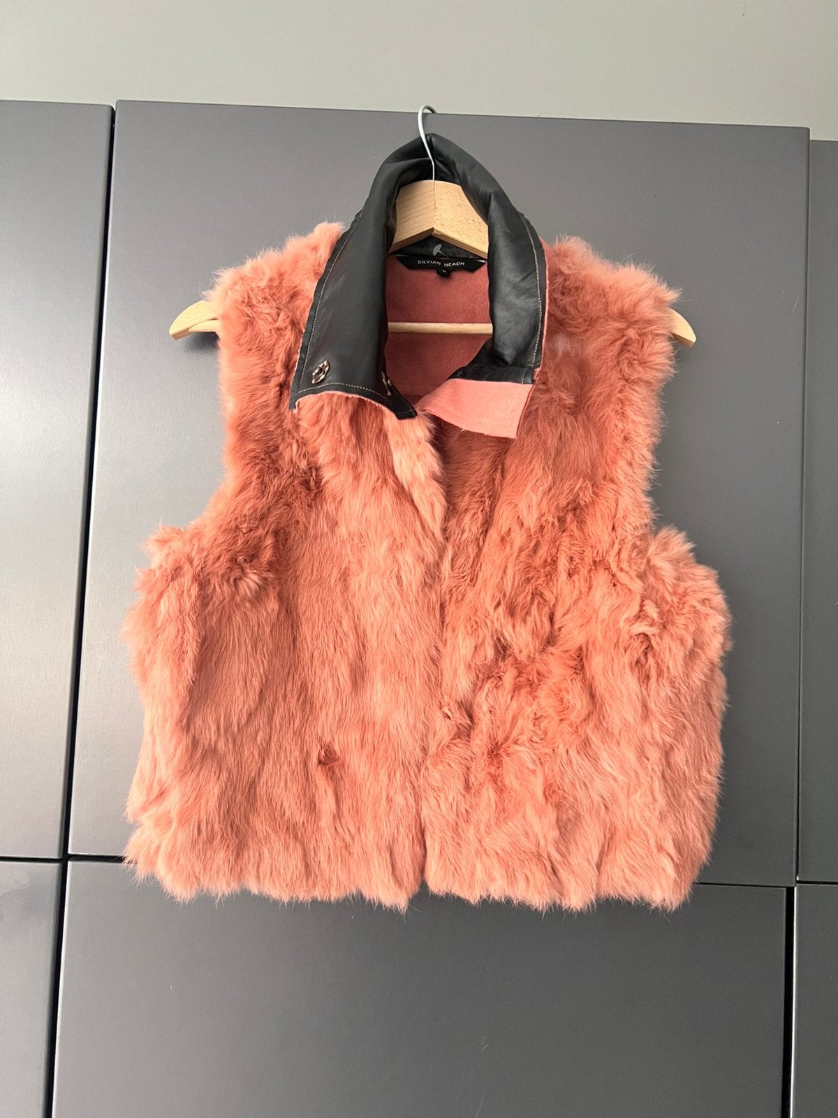 SILVIAN HEACH KORAAL ROZE ECHT BONT / WOL GILET VEST MAAT M, Ophalen of Verzenden, Zo goed als nieuw, Maat 38/40 (M), Roze
