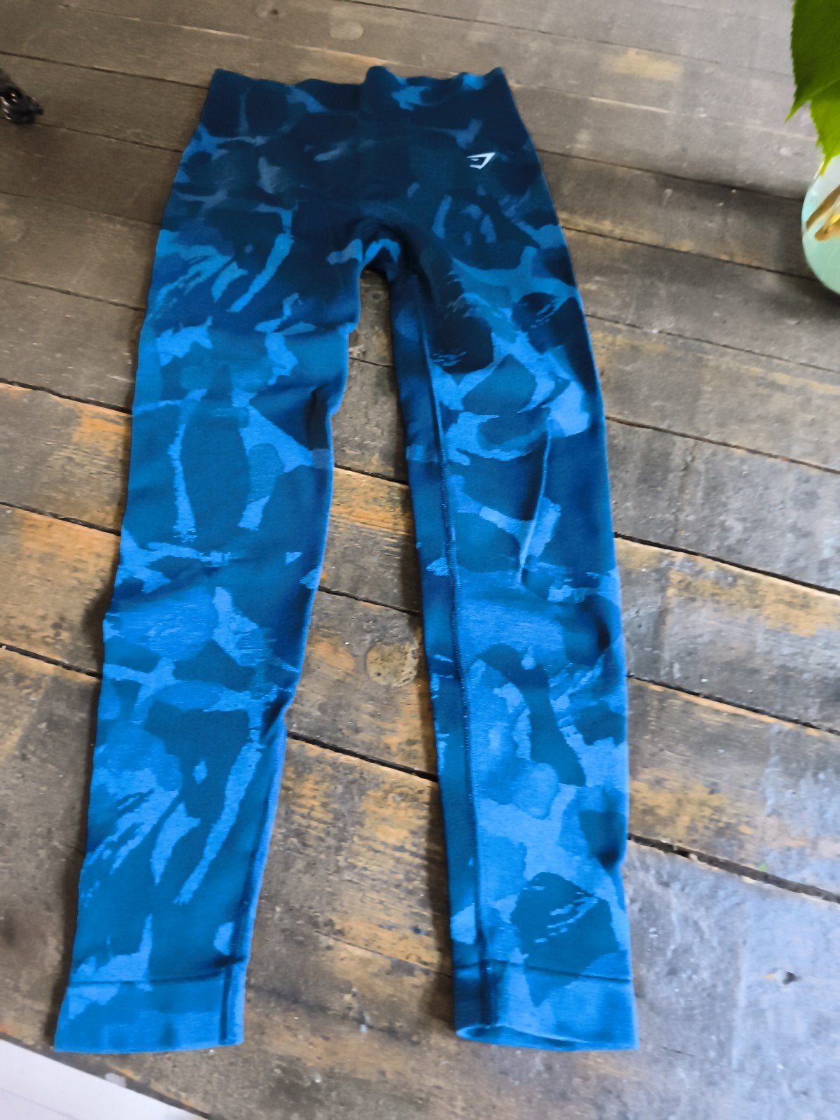 Gymshark Adapt Camo Seamless Legging - Blauw, Blauw, Ophalen of Verzenden, Maat 36 (S), Gymshark