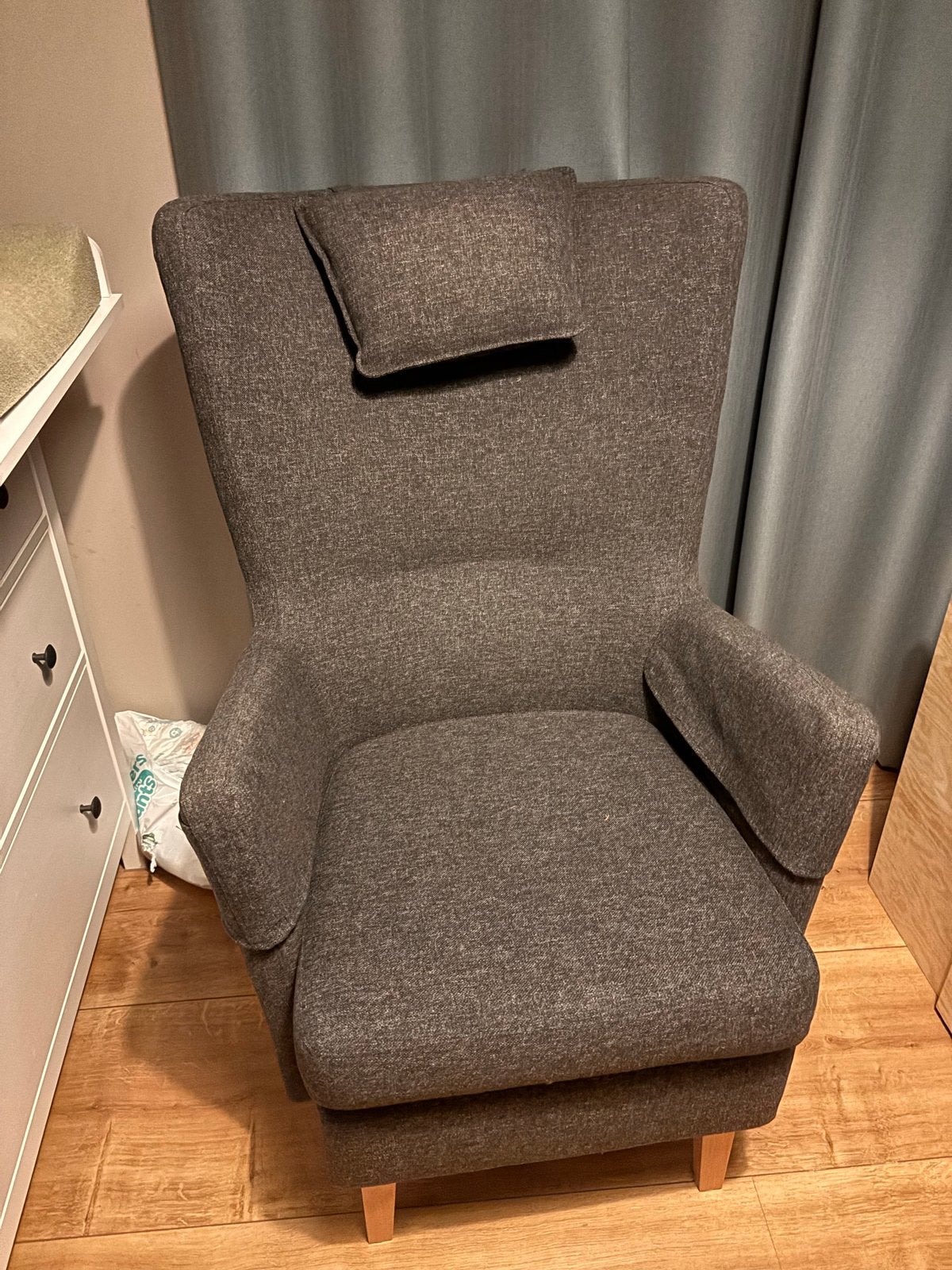 IKEA OMTÄNKSAM fauteuil - Zo goed als nieuw, Huis en Inrichting, Ophalen, Zo goed als nieuw, Stof