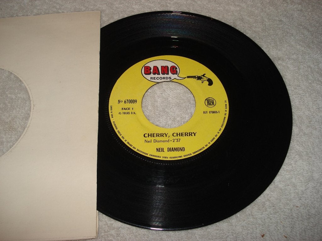 Neil Diamond    Cherry Cherry     Frankrijk    Orgineel, Originele persing, Ophalen of Verzenden, Zo goed als nieuw, Pop
