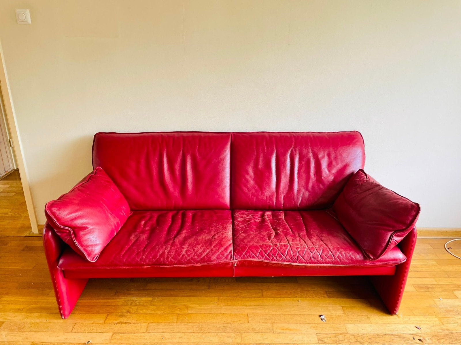 Gratis af te halen Leolux bank, Ophalen, Gebruikt, 150 tot 200 cm, Tweepersoons