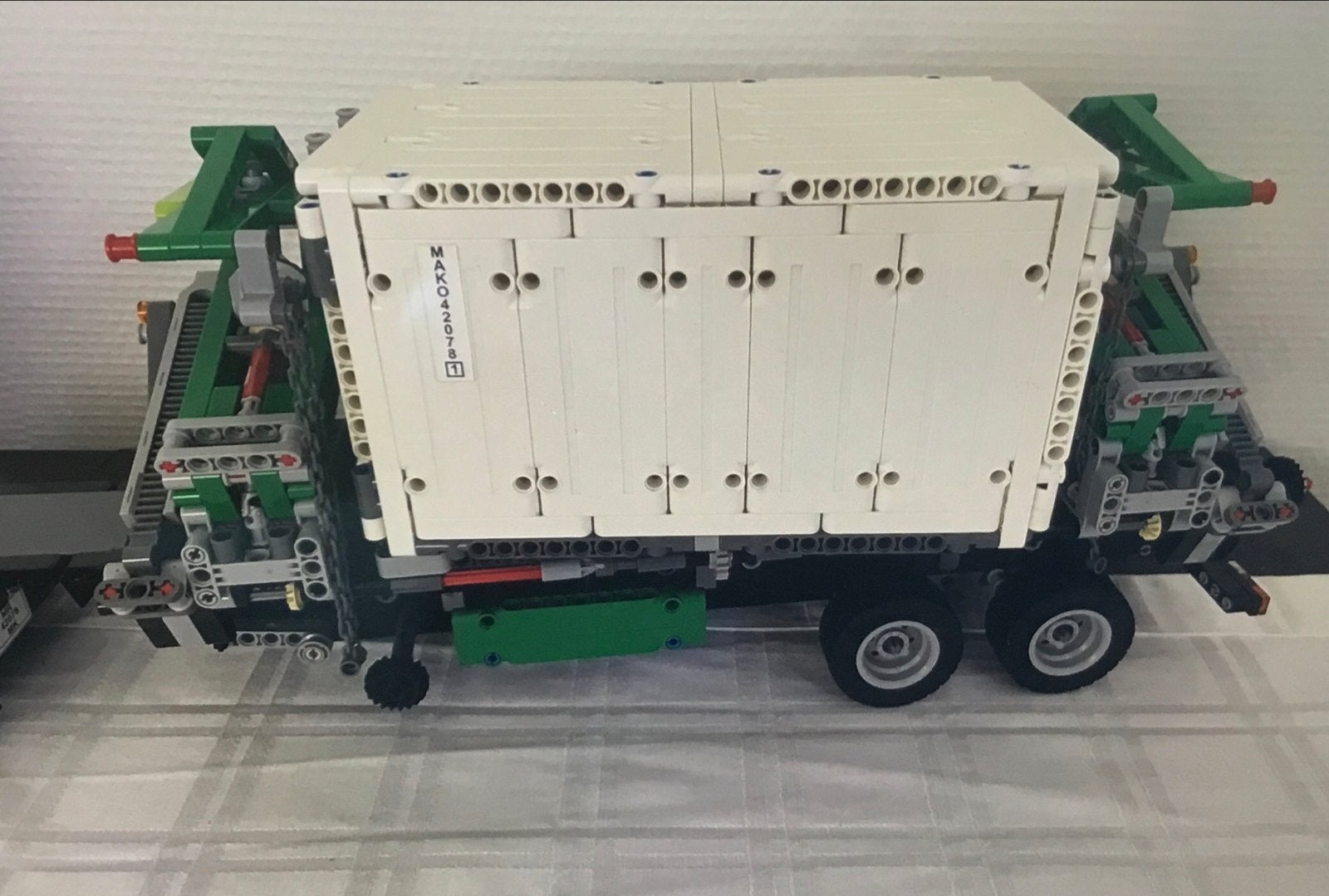 Lego Technic Vrachtwagen met Container, Gebruikt, Lego, Ophalen of Verzenden, Complete set