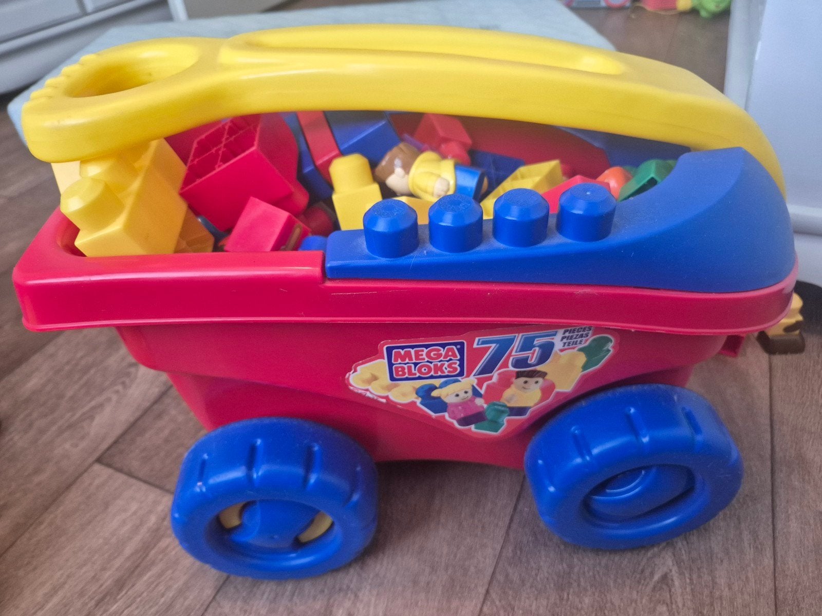 Grote verzameling Mega Bloks met speeltafel en kar, Ophalen, Gebruikt, Megabloks