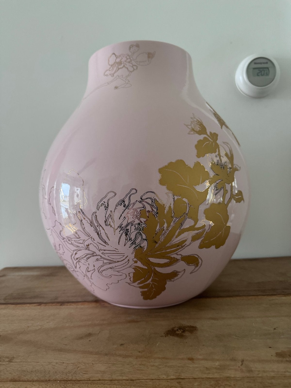 Hella Jongerius Jonsberg vaas voor Ikea retro jaren 90., Met patroon/structuur, Zo goed als nieuw, Roze, Steen/keramiek