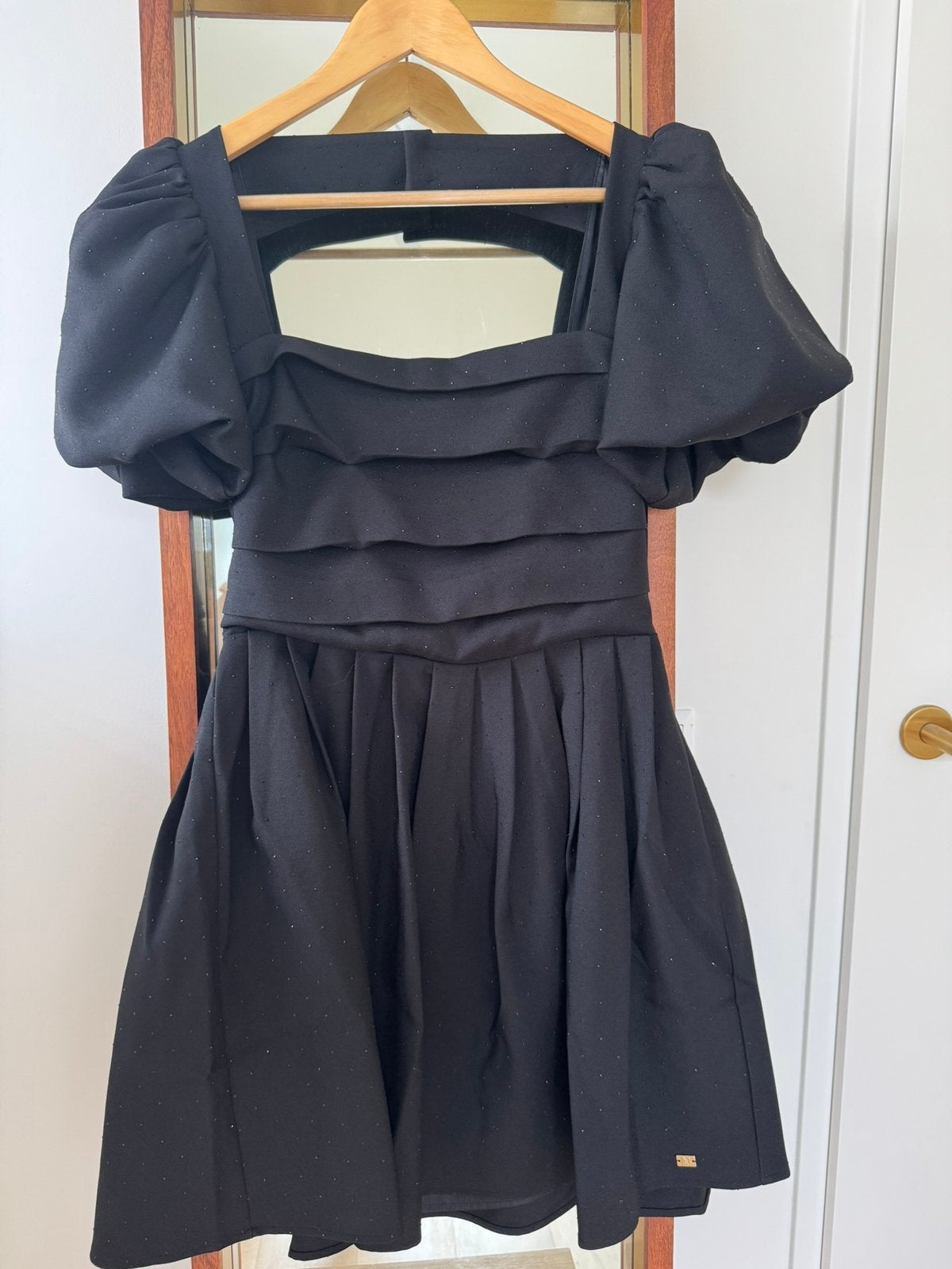 Nikkie jurk zwart strass 36, Zwart, Nieuw, Ophalen of Verzenden, Maat 36 (S)