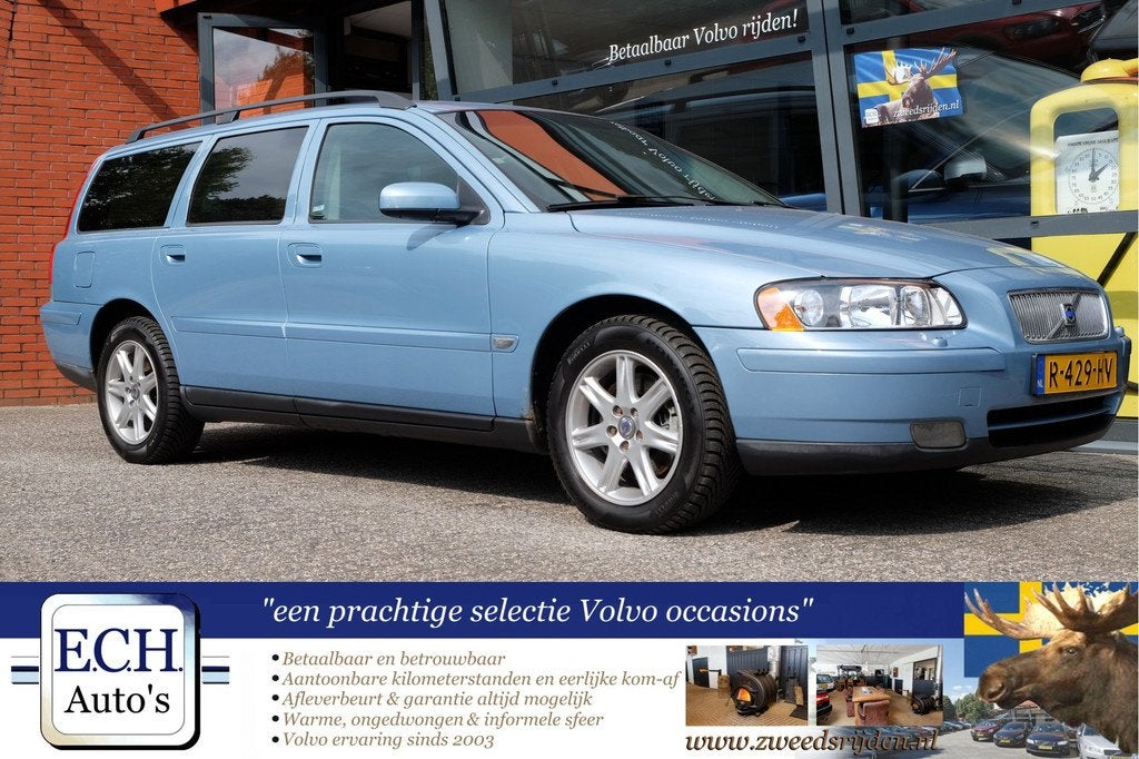 Volvo V70 2.5T 210 pk Aut. Apple CarPlay, Trekhaak, Auto's, Volvo, Bedrijf, Te koop, V70, ABS, Achteruitrijcamera, Airbags, Airconditioning