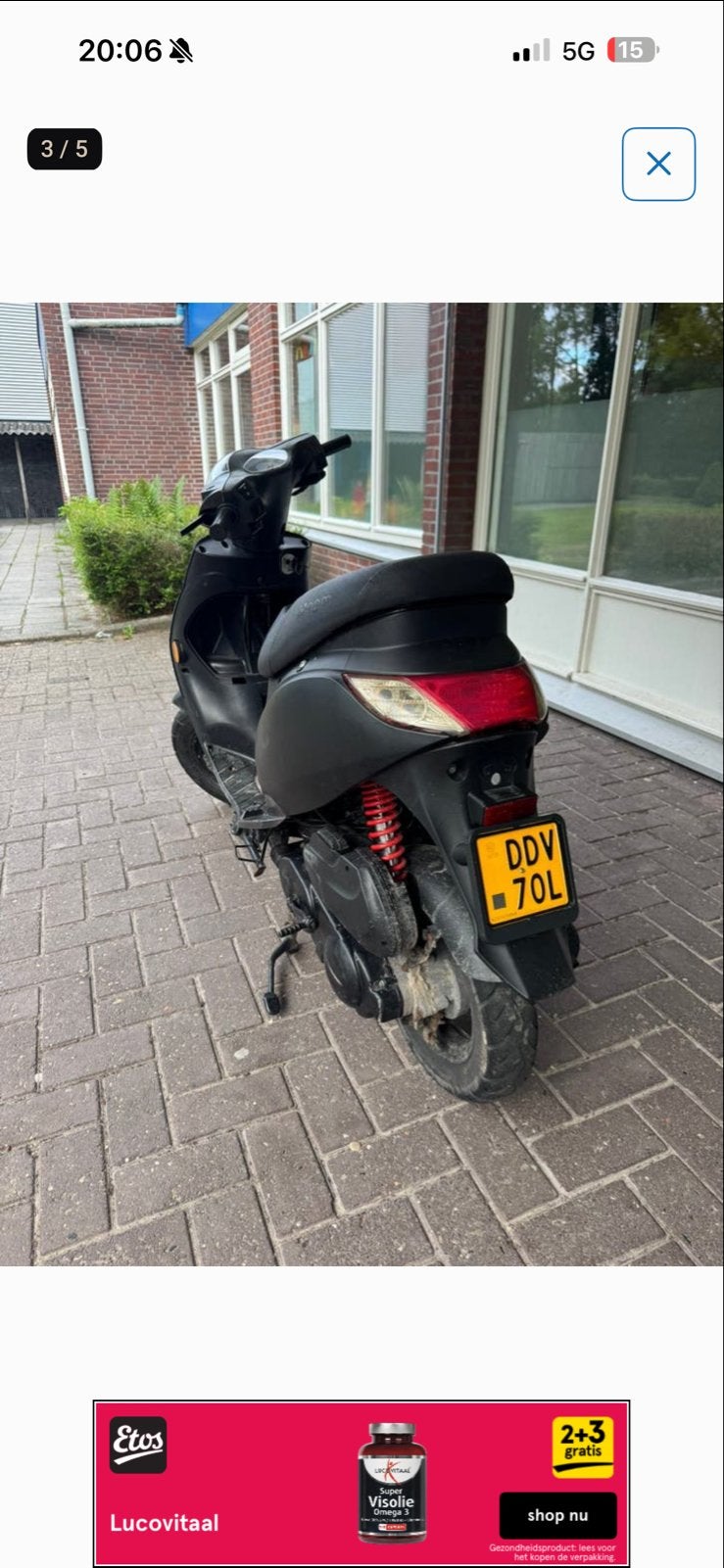 AGM SP50 Scooter - Rijd niet, voor de handige klusser, Ophalen of Verzenden, Gebruikt, Benzine, Overige merken