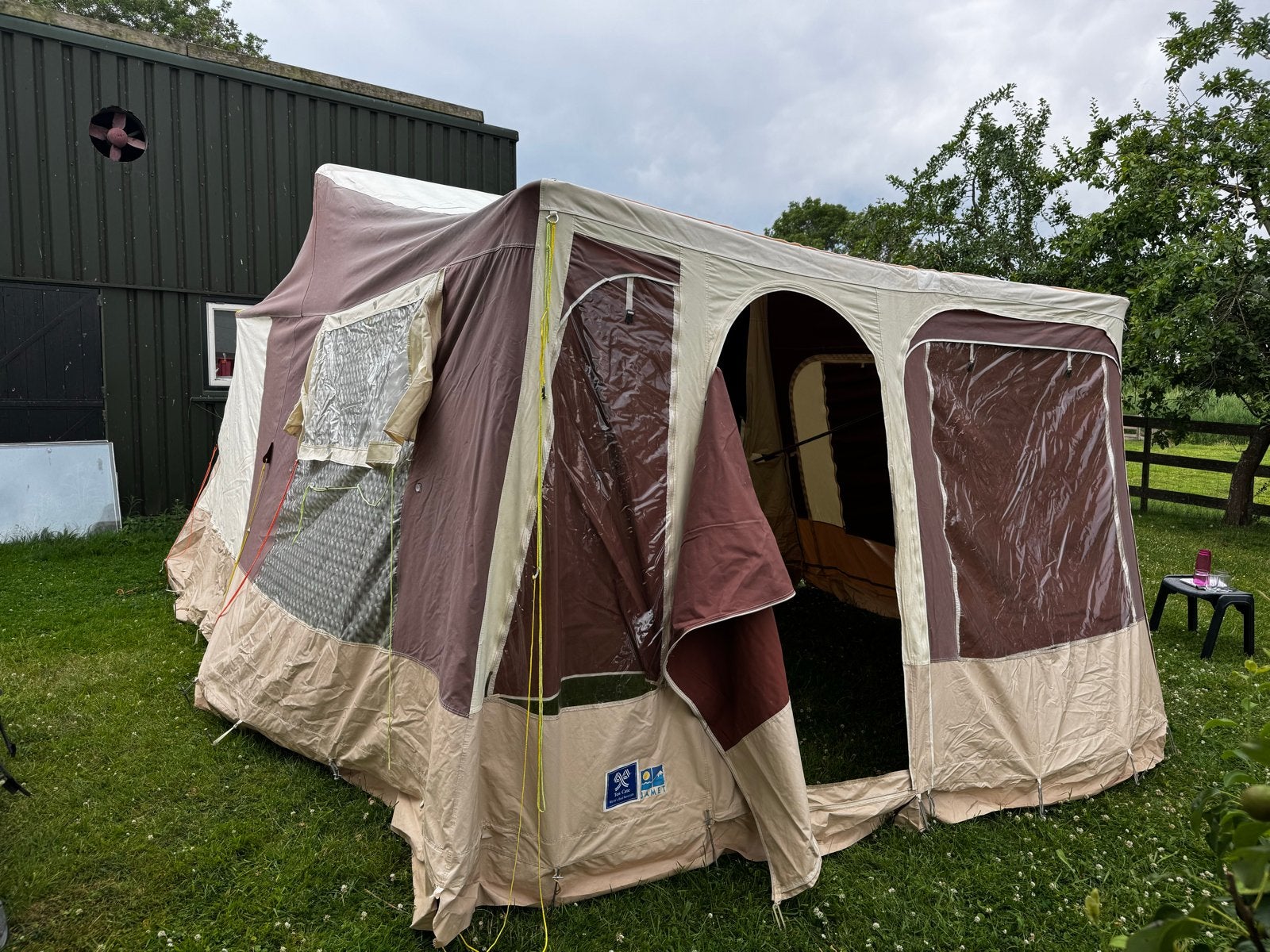 Jamet Jametic Vouwwagen met snel opzet systeem, Caravans en Kamperen, Vouwwagens, Ophalen, Meerkleurig, Aanwezig, Jamet