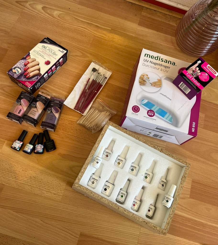 Volledige set voor gelnagels, Ophalen, Gebruikt, Overige kleuren, Handen en Nagels