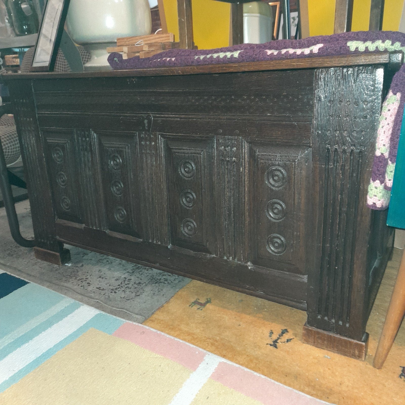 Mooie houten (deken) kist, Ophalen