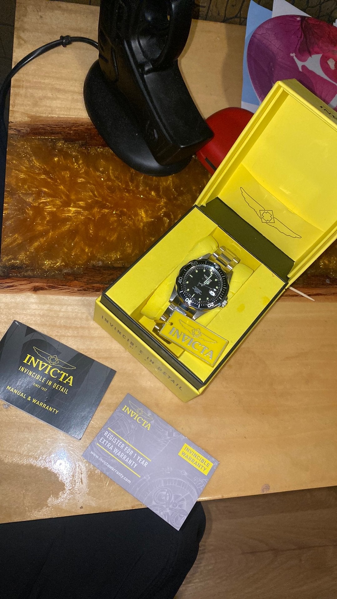 Invicta horloge nieuwprijs 120 euro, Ophalen, Zo goed als nieuw