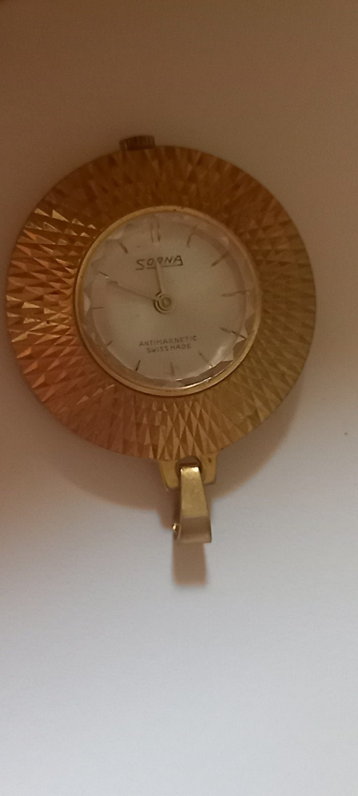Vintage Sorna verpleegster horloge, antimagnetisch, Swiss Ma, Overige merken, Zakhorloge, Gebruikt, Overige materialen