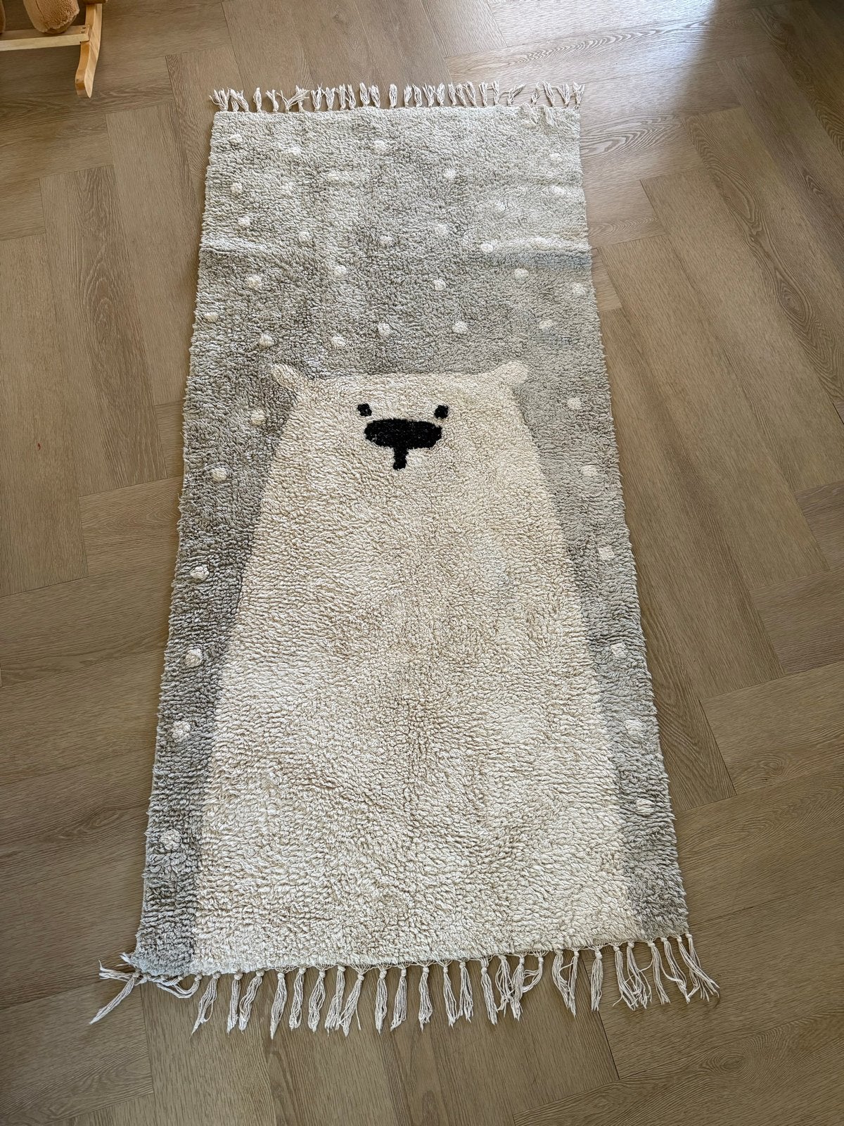 Tapis Petit vloerkleed met ijsbeer design, Ophalen, Gebruikt, 100 tot 150 cm, 50 tot 100 cm