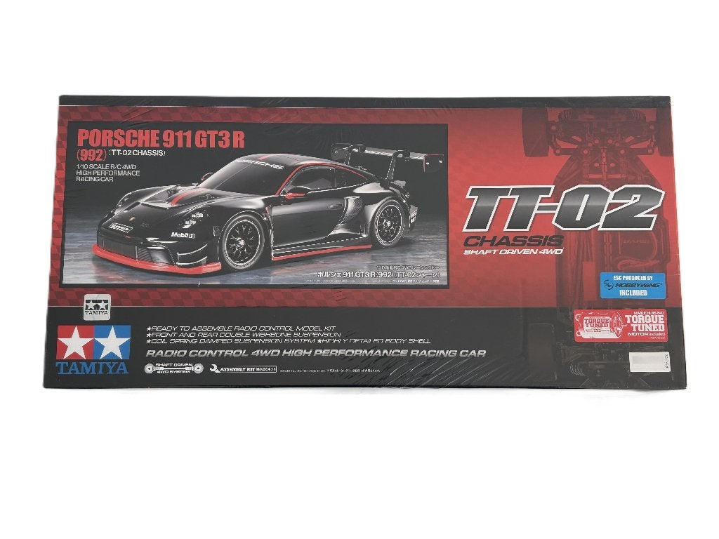 Tamiya 58745 1:10 RC Porsche 911 GT3 R (992) met certificaat, Elektro, Nieuw, Ophalen of Verzenden, Schaal 1:10