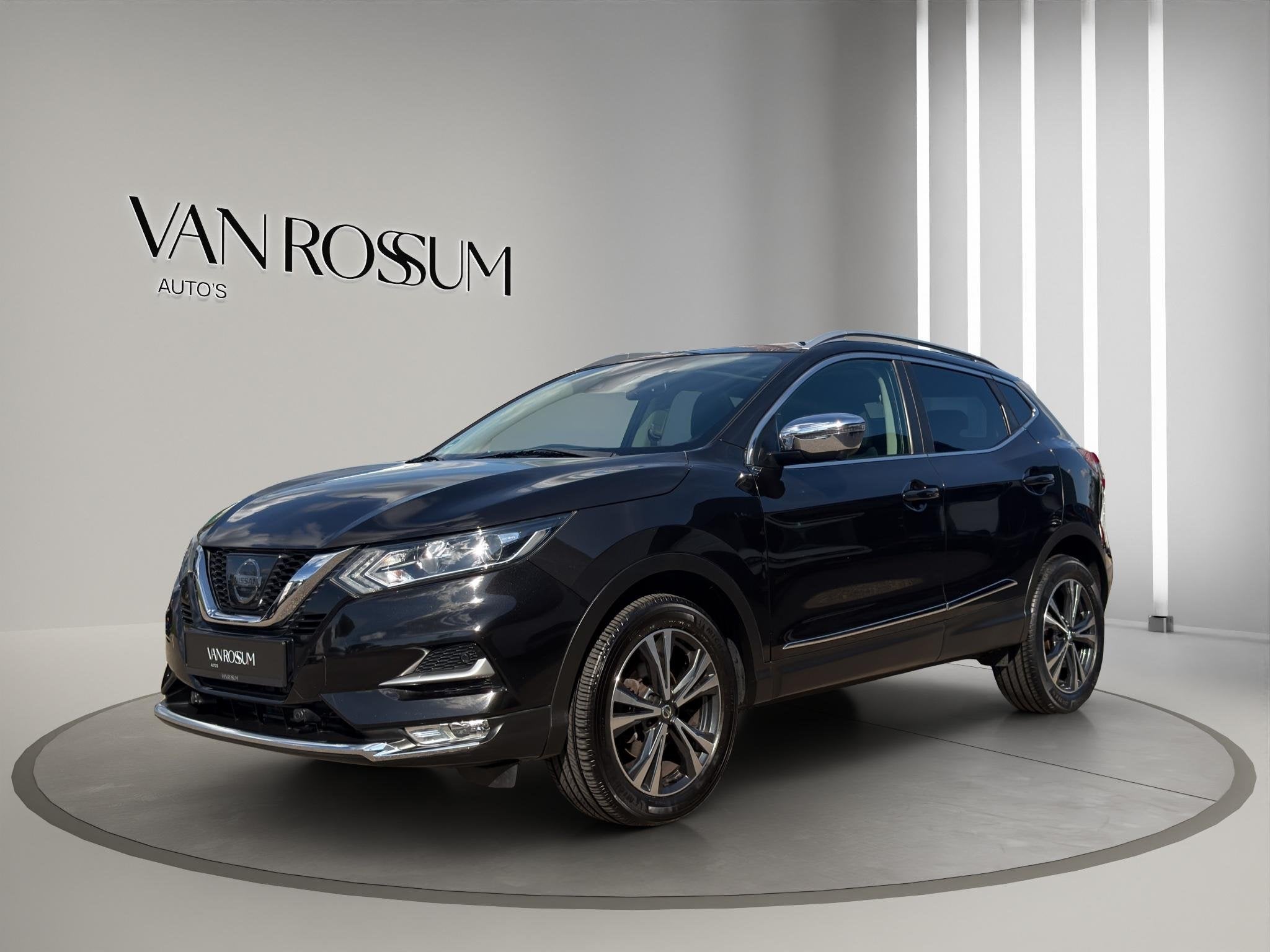 Nissan Qashqai 1.2 N-Connecta Automaat 360 Pano Lane, Auto's, Stof, Gebruikt, 4 cilinders, 116 pk