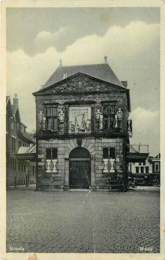 300-334-037 Gouda Waag, Verzenden, Voor 1920, Zuid-Holland