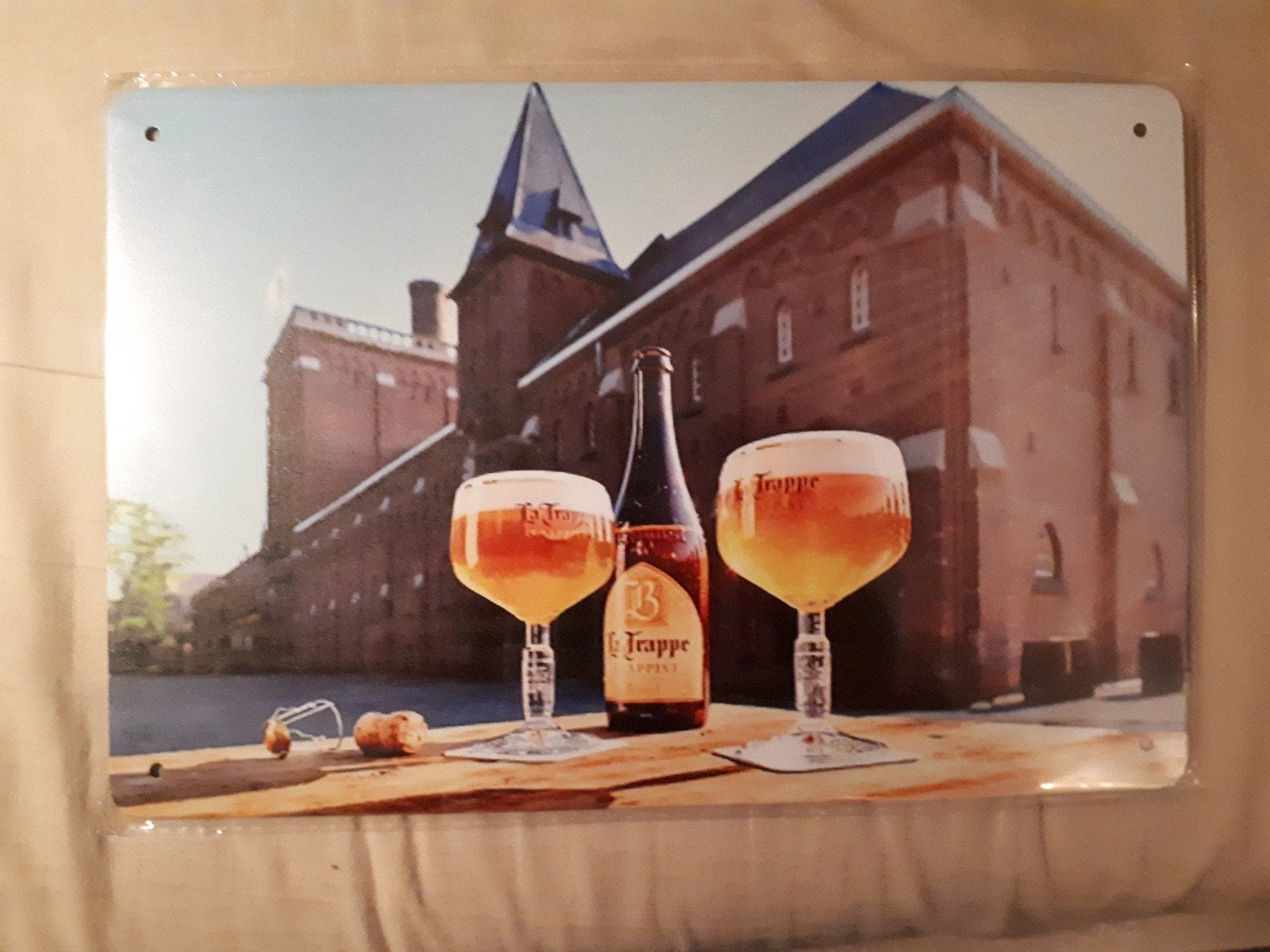 La Trappe 20x30 cm Metalen Reclamebord, Verzenden, Nieuw, Reclamebord, Plaat of Schild, La Trappe