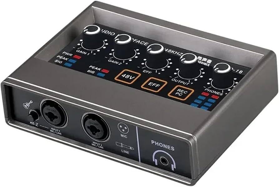 USB Audio Interface, Ophalen of Verzenden, Zo goed als nieuw, Minder dan 5 kanalen, Microfooningang