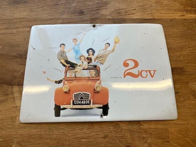 Blikken afbeelding van de Citroën 2CV of lelijke Eend, Ophalen of Verzenden, Zo goed als nieuw, Citroën