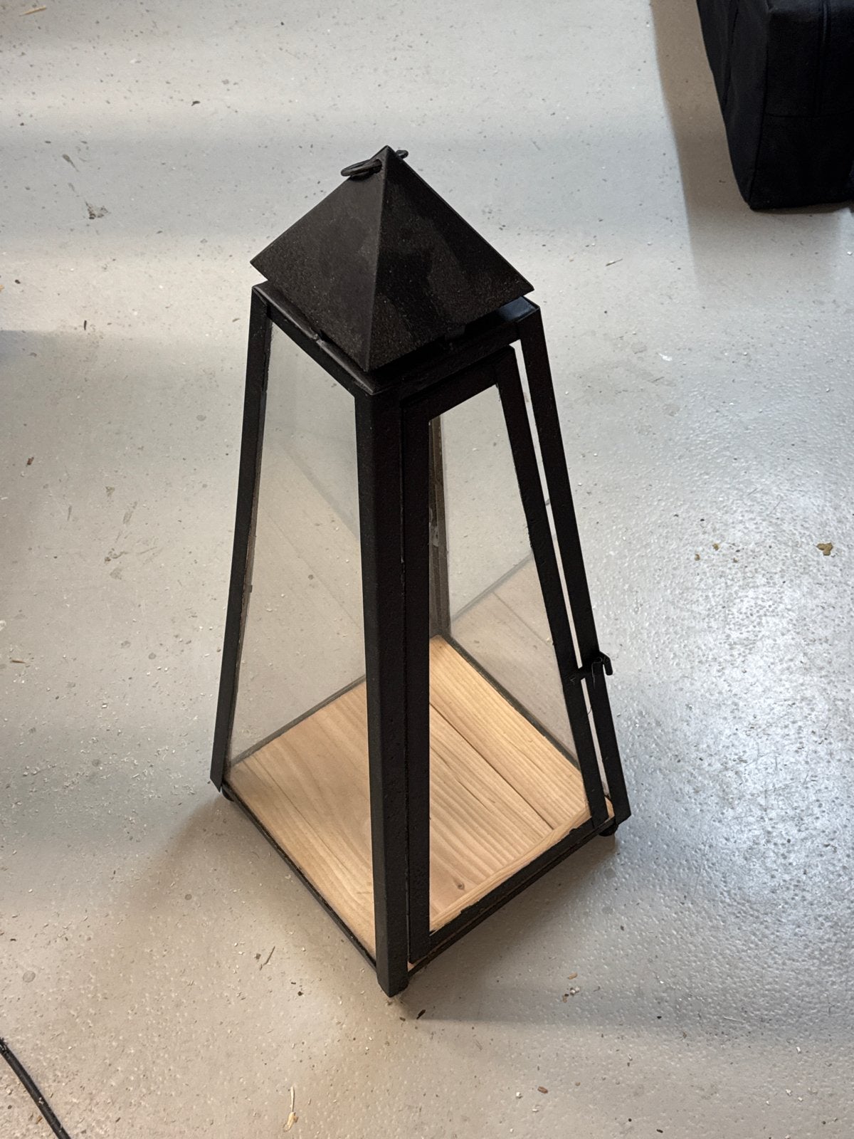 Lantaren voor in de tuin grote 80 cm, Tuin en Terras, Ophalen, Gebruikt, Glas, Vloerlamp