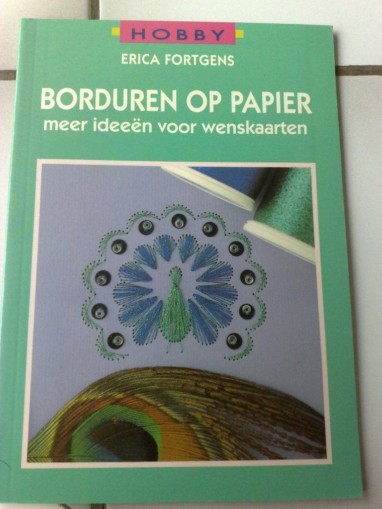Borduren op papier meer ideeen voor wenskaarten, Hobby en Vrije tijd, Verzenden, Zo goed als nieuw, Overige thema's, Overige typen