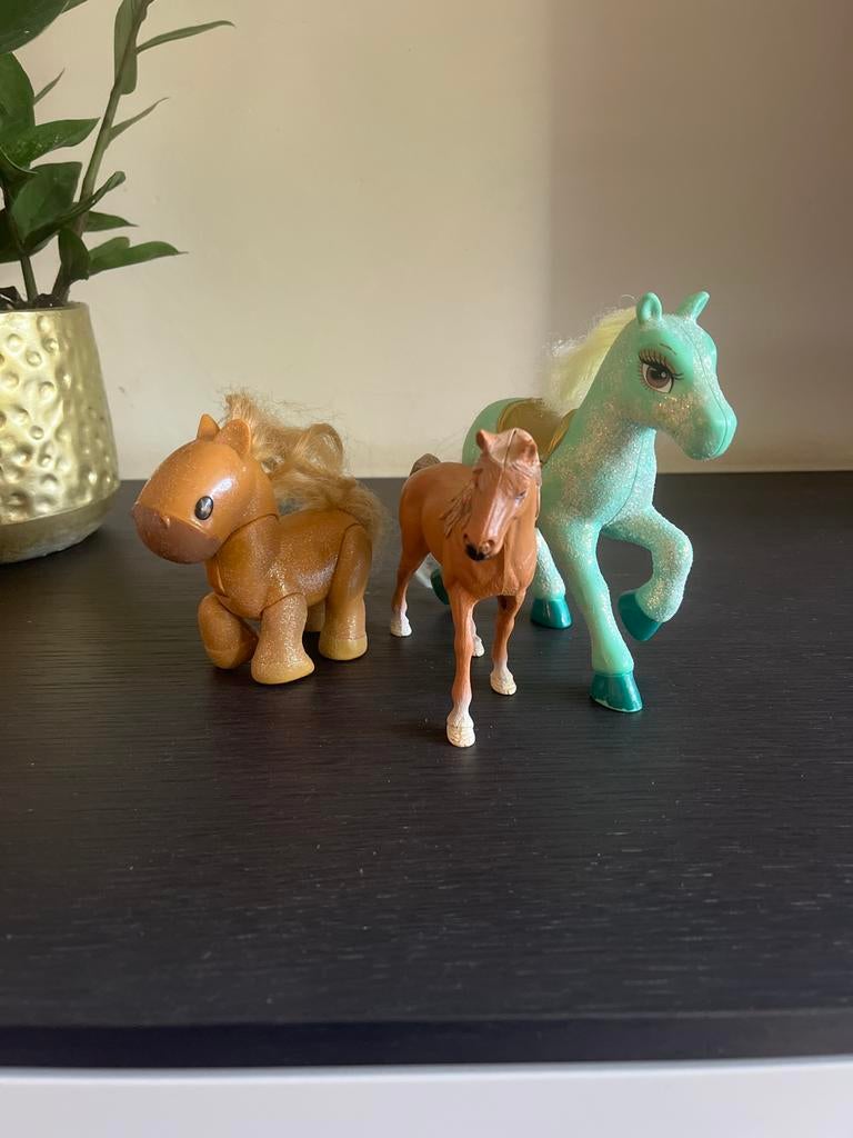 Set van 3 speelgoedpaarden - diverse maten en kleuren, Ophalen, Gebruikt, Jongen of Meisje