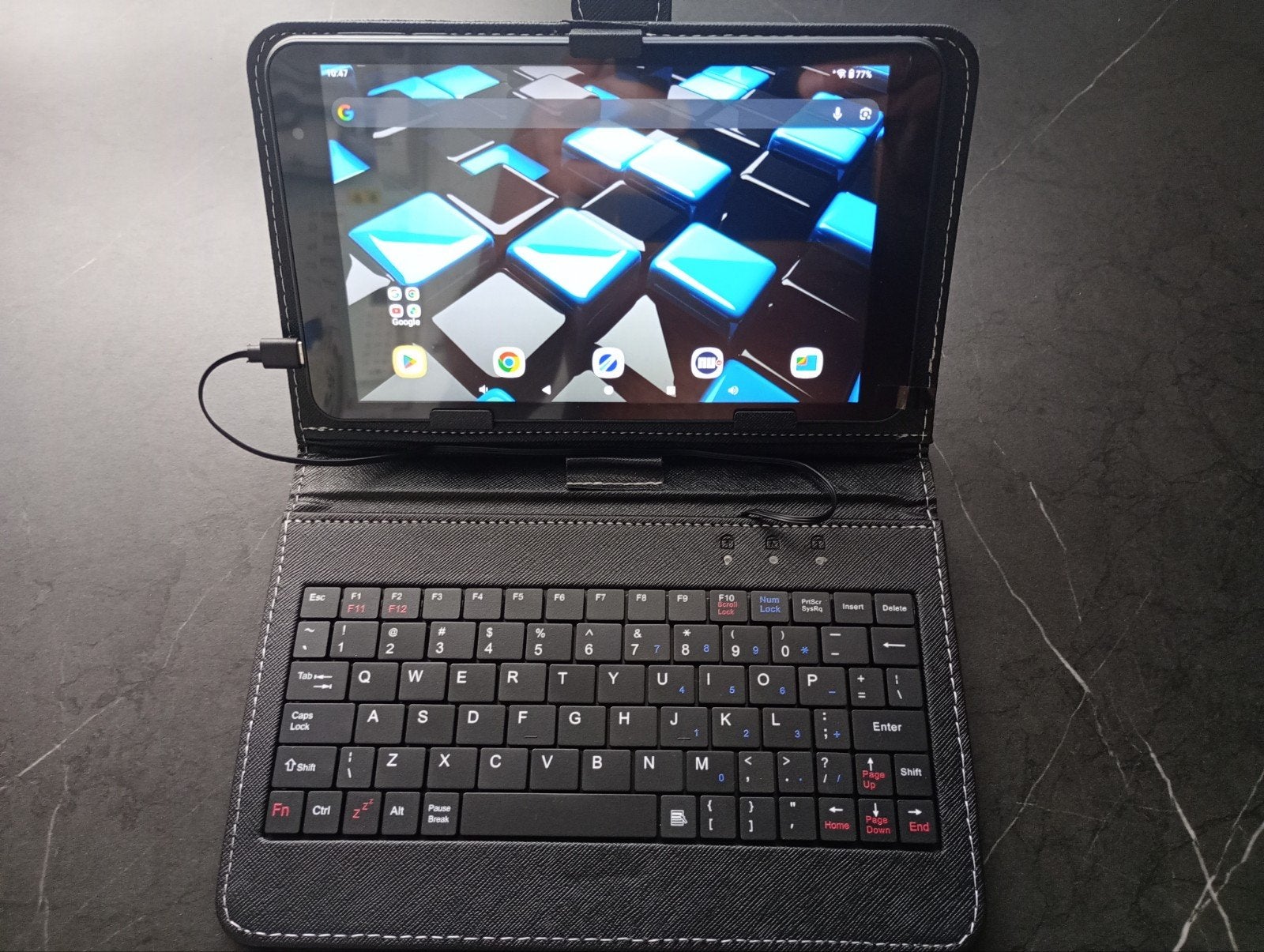 Tablet met toetsenbord- Ideaal voor onderweg, Computers en Software, Android Tablets, YC-08P, Usb-aansluiting, 32 GB, 8 inch