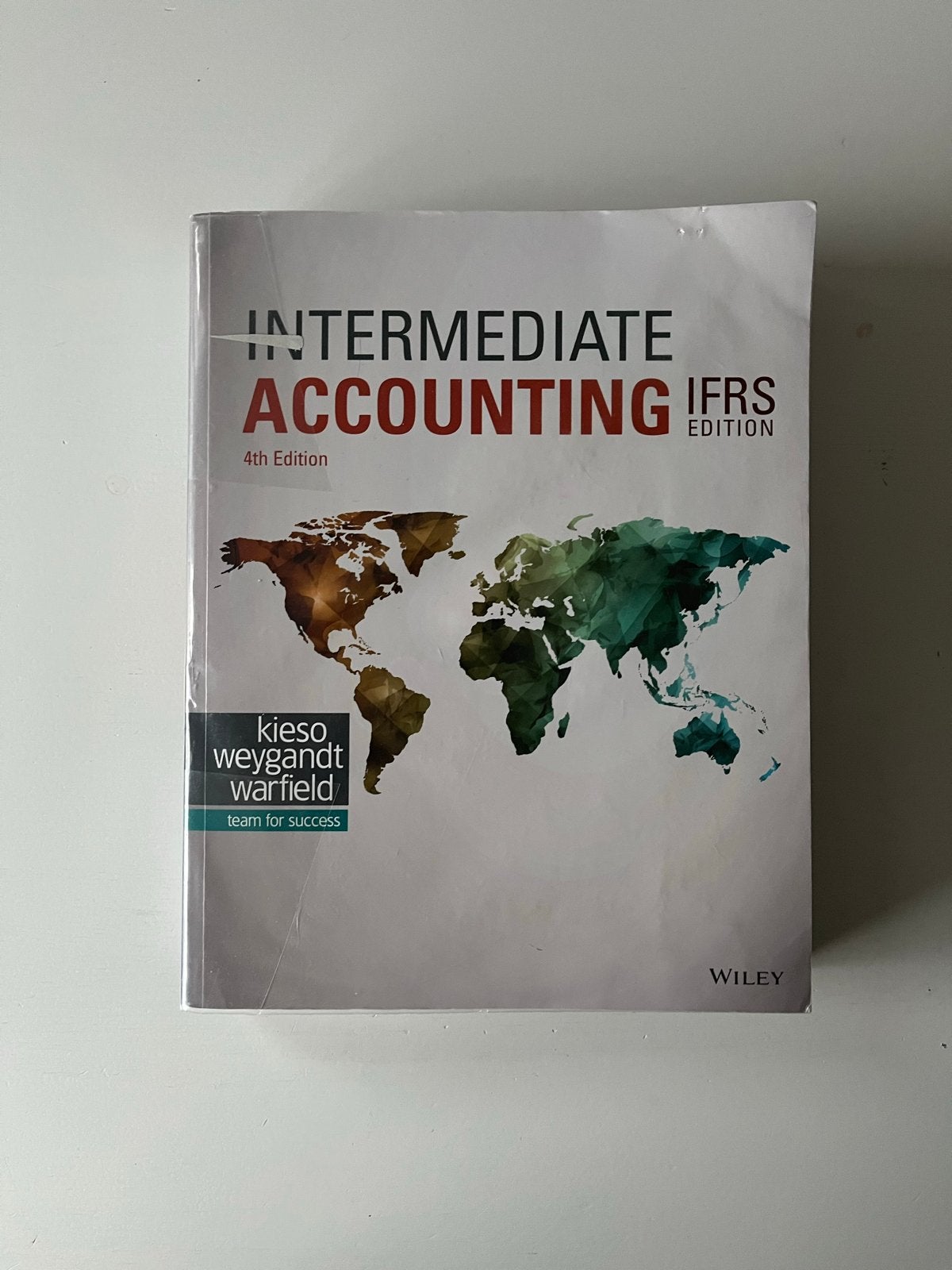 Intermediate Accounting IFRS 4th Edition Kieso et al., Ophalen of Verzenden, Gamma, Zo goed als nieuw, WO