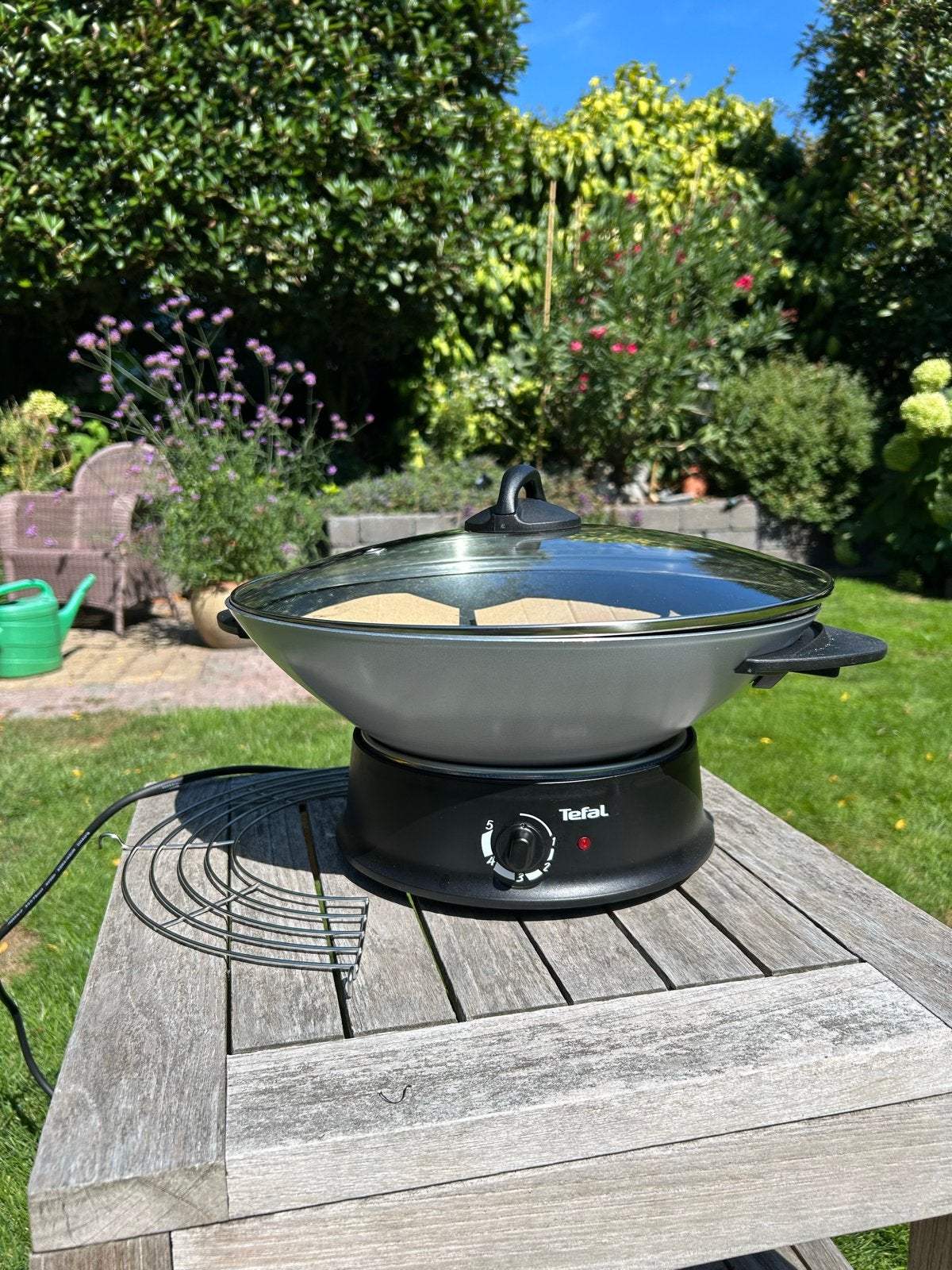 Tefal Elektrische Wok - Ideaal voor Camping & Buiten, Ophalen, Zo goed als nieuw
