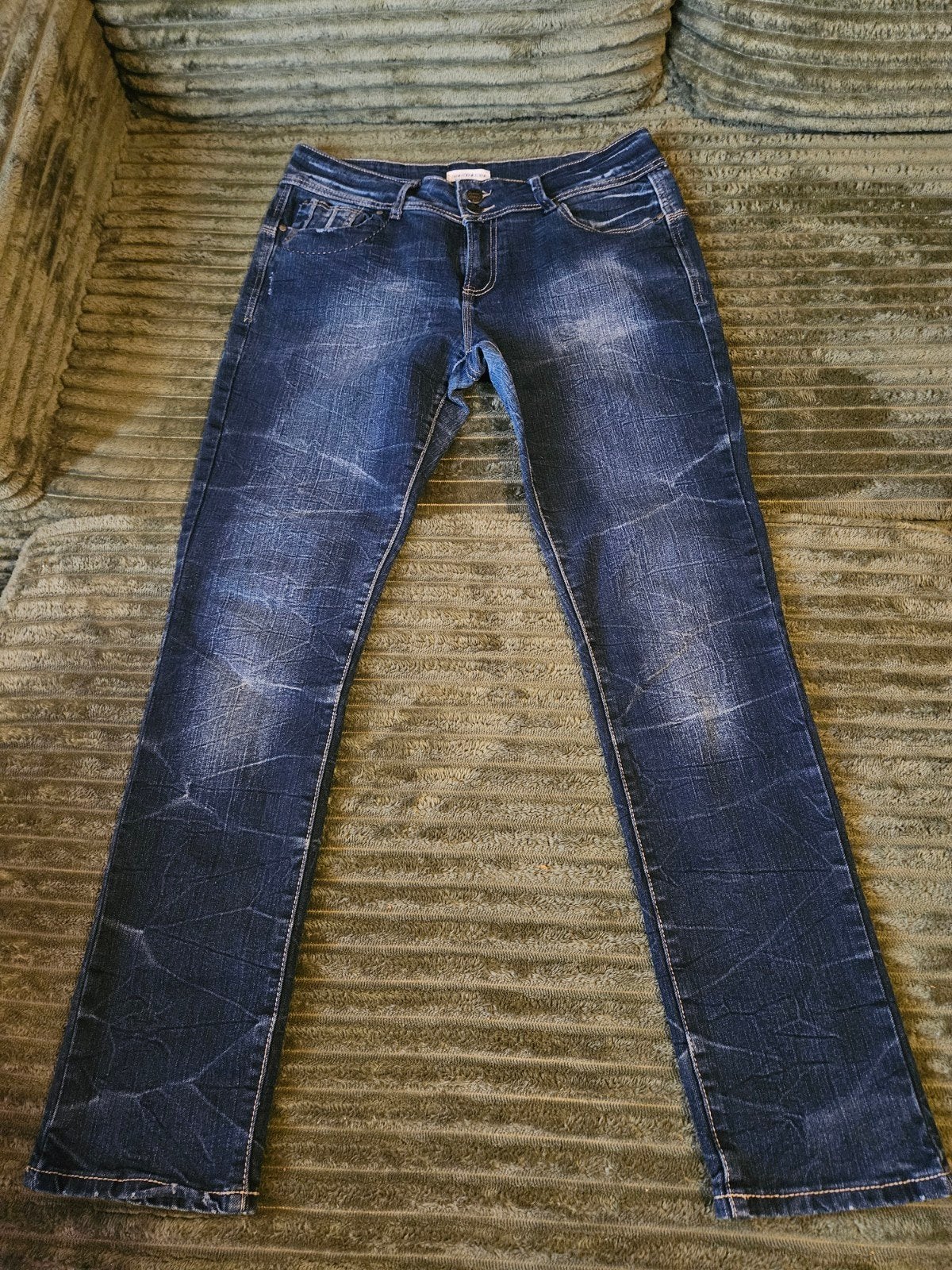 Dames spijkerbroek maat 44., Kleding | Dames, Ophalen, Blauw, Maat 42/44 (L), Lang