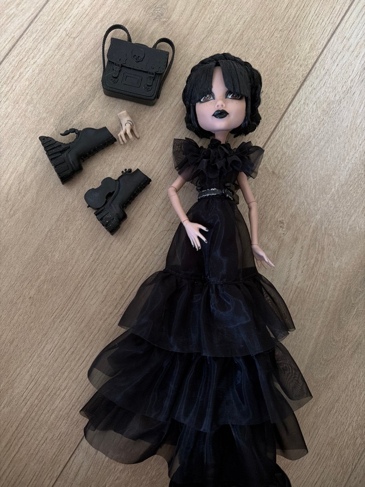 Monster High Wednesday Addams Pop, Kinderen en Baby's, Speelgoed | Poppen, Verzenden, Zo goed als nieuw, Overige typen