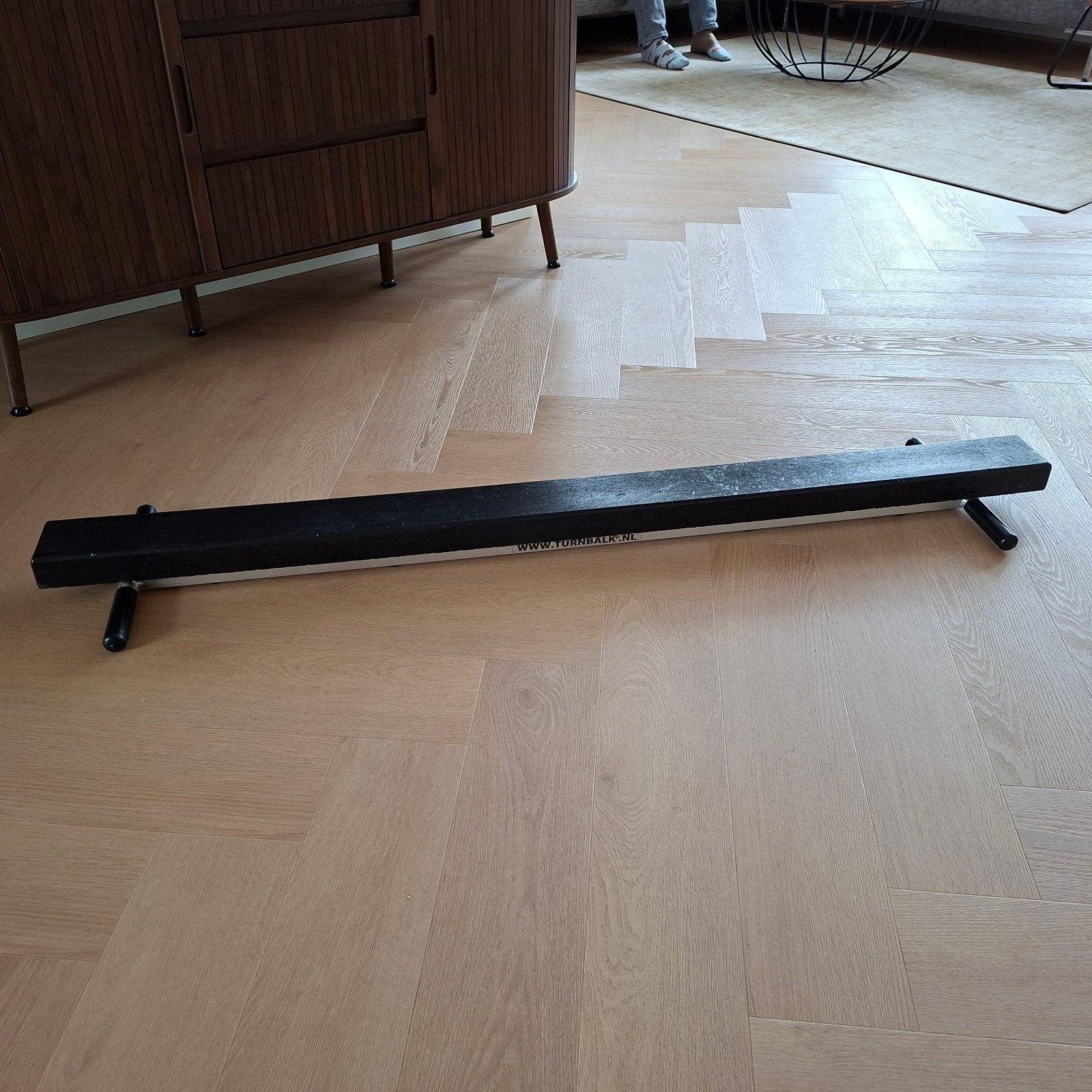 Turnbalk 1,5m van turnbalk . nl, Ophalen, Gebruikt, Materiaal, Zwart
